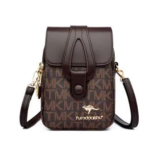 여성 데일리백 여행 가죽 스트랩 패턴 세련된 미니 크로스백 V20