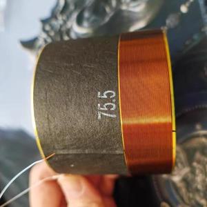 [누리음향]GHXAMP 스피커 음성 코일 베이스 수리 부품, 75.5 코어 화이트 알루미늄, 4 옴, 1 개