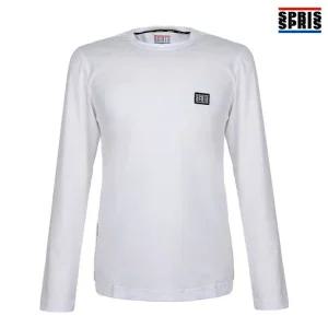 스프리스 남성 와펜 긴팔 티셔츠 화이트