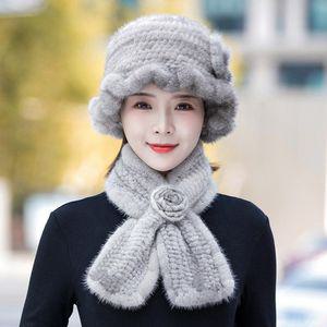 여성밍크모자 할머니 벙거지 엄마 버킷햇 중년 모자 겨울 방한 선물 밍크