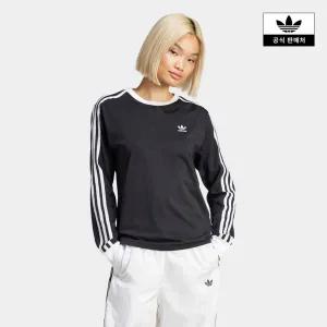 [아디다스코리아공식] JC5774 3 스트라이프 레귤러 롱슬리브 긴팔 티셔츠 3S REGULAR LS