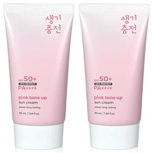 톤업 선크림 메이크업베이스 썬크림 50ml 2개 자외선차단제 SPF50+PA++++