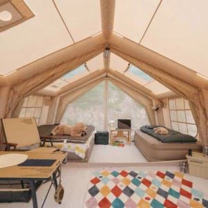 감성 텐트 가족텐트 캠핑 자동 5 5 해비튜드 탠트 에어쉘터 코튼 캠프 4 8 대형쉘터