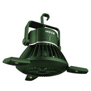 [인더스] 미니 랜턴 타프팬 캠핑용 선풍기 INO-D04TG 레트로그린