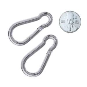 B땅콩 강철 카라비너 5mm 중형 12개 (WFHU1W5)