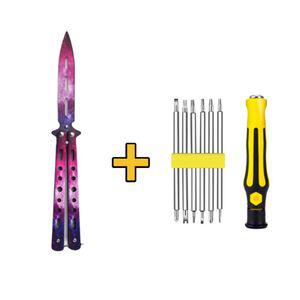 발리송 수리키트 연습용 나비칼 BK퍼플세트 트레이너 카림빗 호신용 칼묘기