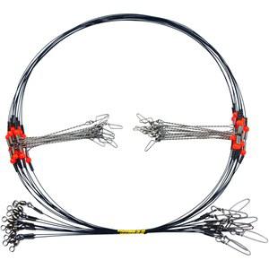 스틸낚싯줄 낚시 블랙 리더 하이 로우 리그 더블 암 해수 스테인리스 스틸 스위블 고강도 피쉬 와이어 기어 장비