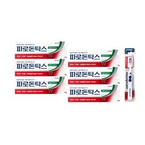 파로돈탁스 데일리 후로라이드 치약 100g, 6개 + 검앤티스 칫솔 1입,1개