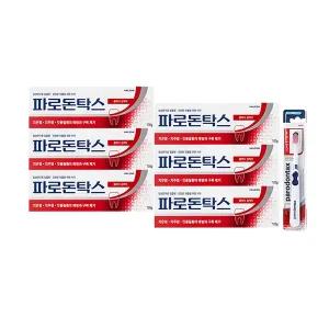 파로돈탁스 클래식 검케어 치약 100g, 6개  + 검앤티스 칫솔 1입,1개