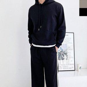 고품질 남자 오버핏 라인 커플 트레이닝 세트 1P 남녀 후드티 오버핏커플모자티 (WFHVXXO)