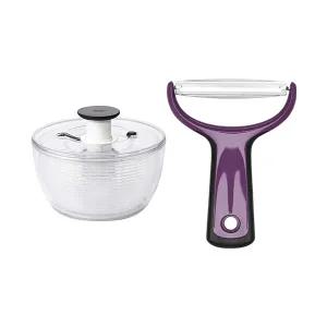 옥소 굿그립 야채 탈수기 4.0 투명 소, 1개 + 프렙 양배추 필러, 1개