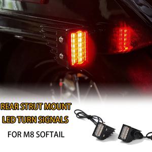 오토바이 미니 리어 펜더 스트럿 방향 지시등 할리 M8 소프테일 스트리트 밥 스탠다드 브레이크아웃 117 로