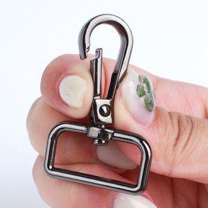 고품질 가방끈 부자재 D링 고리 흑니켈 25mm 2P 가방연결고리 (WFHNA98)