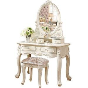 유럽 화장대 바로크 화이트 수납 이쁜 앤틱 원목 공주 엔틱 인테리어 미러 A형