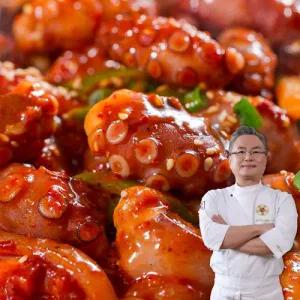 [안유성 명장] 통큰 왕낙지 140g x 12팩 + 명장비법양념 50g x 12팩