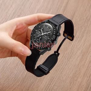 오메가 X 견본 공동 MoonSwatch 스트랩 마그네틱 팔찌 빈티지 밴드 MoonSwatch 시계 밴드 실리콘 Correa 액