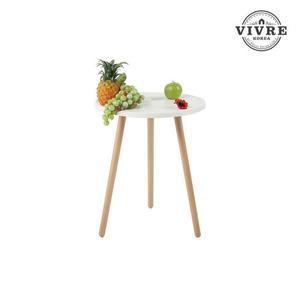 비블코리아 테이블 너도밤나무 원형 스틸