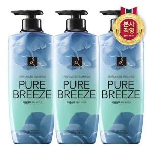[엘라스틴] 퍼퓸 퓨어브리즈 샴푸 600ml 3개