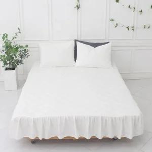 극세사 겨울 침구 숏프릴 스커트 침대 매트리스 커버