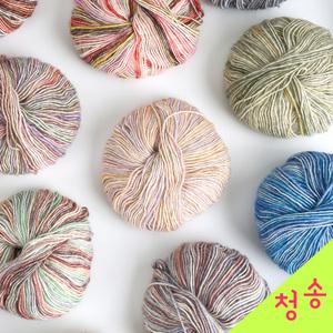 플라워코튼 뜨개실 5+1 그라데이션 슬러브사 면사 아크릴실 털실 코바늘실 대바늘 의류소품