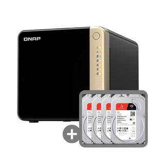 큐냅 TS-464-4G-KR 합본 32TB 스토리지 Ironwolf 8TB x 4개 HDD 포함 DIT