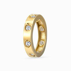 갤러리아 18K 클래식 도트 펜던트 대 메달 선물