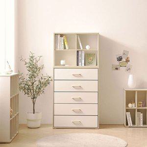 [텐스페이스]도담 키즈 E0 서랍장 수납장 5단 800 (DO5131R)(착불)