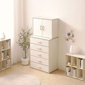 [텐스페이스]도담 키즈 E0 서랍장 수납장 책장 5단 800 (DO5133R)(착불)