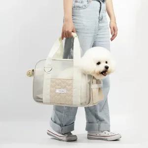 냥슬아치 베이지 구름 고양이 강아지 애견 슬링백 이동가방