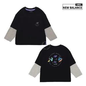 뉴발란스키즈 ESSENTIAL 레이어드 긴팔티 NK9BC3103U-19 305981