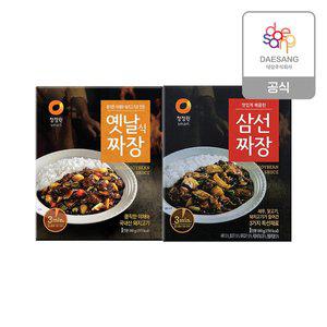 [청정원][본사직영]옛날짜장180g 8개 + 삼선짜장180g 8개