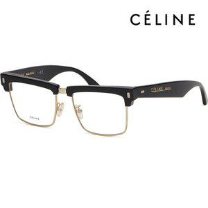 [셀린느] 안경테 CL50013U 030 명품 하금테 두꺼운 블랙 반뿔테 금테 패션