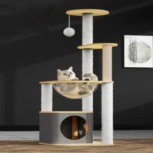 코코루이 원목 캣타워 고양이 숨숨집 놀이 타워