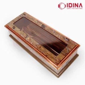 땡큐 수저함 창/무늬 투명창 나무무늬 식당 테이블 수저통 수저 케이스 투명 뚜껑 직사각 보관 보관함 업소