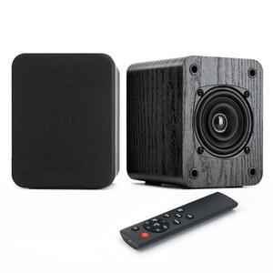 사이인 파워 블루투스 책장 스피커, 3인치 듀얼 콘 드라이버가 장착된 40W 레코드 플레이어 스피커, 강력한 사운드로 풀레인지 제공, 턴테이블 PC TV AUX/광학/TV-ARC 입력용 스테레오 스피커