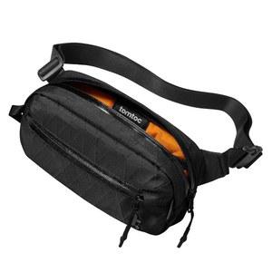 남성용 및 여성용 Tomtoc Aviator-T35 1.5L X-Pac 슬링백 RFID 차단 크로스바디 가슴 가방 여행 출퇴근 일상 사용을 위한 방수 경량 숄더