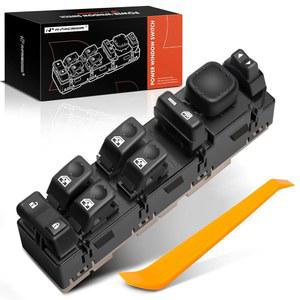 A-프리미엄 - 운전석 마스터 파워 윈도우 스위치 쉐보레 GMC 캐딜락 모델과 호환 2003-2007 에스컬레이드, 눈사태, 실버라도, 교외, 타호, 시에라, 유콘 15883323, DWS-220 교체