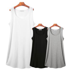 허밍퍼플 여성용 8464-HG 프리아 롱 나시 기본 무지 이너 민소매 레이어드 체형커버 데일리룩 여성의류