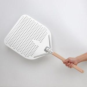 DEALERS 40CM손잡이 8인치사각양극펀칭삽 피자 주걱 대형 오븐 펀치 이탈리안 화덕