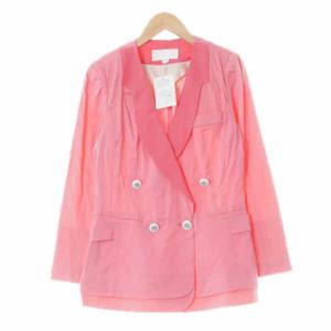 수지네 구제 질바이질스튜어트 사셰핑크 린넨혼방 썸머더블블레이저 [85-91-160]