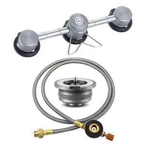 IN 이소가스 램프 유형 캠핑 이소 길어진 스팀 인치 난로 합금 3IN1 마그네틱 난방