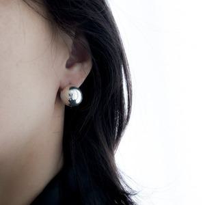 925 법정 순 은 전체 실버 원터치 귀걸이 이어링 earring