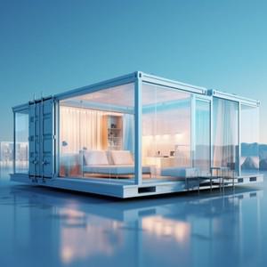 YG 중국 여름  하이 엔드 경량 조립식 모듈형 유리 강철 구조 컨테이너 하우스