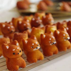 휘낭시에틀 몰드 강아지 3D 캐릭터 베이킹 8구