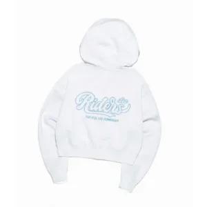 LEE 우먼 유니온 로고 크롭 후드 집업 화이트 LE2501HZ60WH 150670