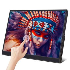 14/15.6/16인치 터치 휴대용 모니터 노트북 모니터 여행용 모니터 라즈베리 파이/노트북/PS3/PS4 Xbox용 확