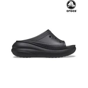 [하프클럽/크록스]크록스 크러쉬 슬라이드 / 남녀공용 여성 키높이 통굽 플랫폼 슬리퍼 208731-001 블랙
