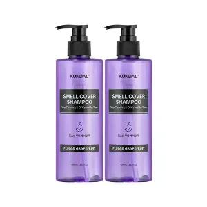 쿤달 올데이 스멜커버 청소년샴푸 플럼앤그레이프프룻 400ml, 2개