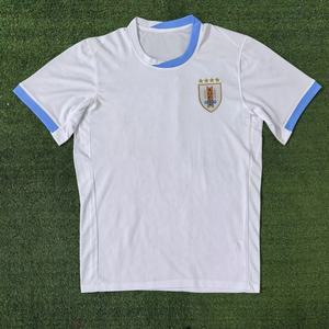 티 셔츠 반팔 면티 얇은 카라 여름 폴로 2024년 우루과이 원정 팬 에디션 축구 유니폼은 남여공용 모두에게