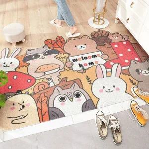알록달록 애니멀 그래픽 잘라쓰는 코일 발매트 현관